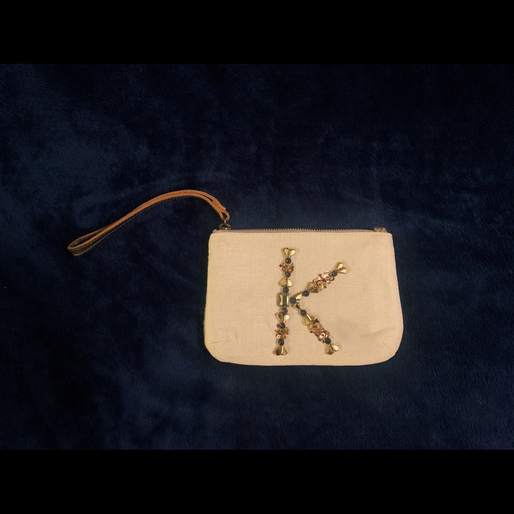 Anthropologie “K” Wristlet